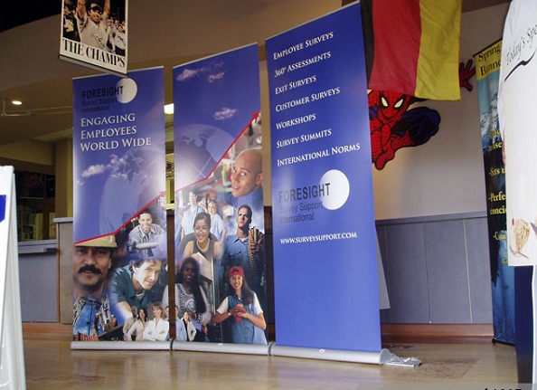 double sided pull up banner