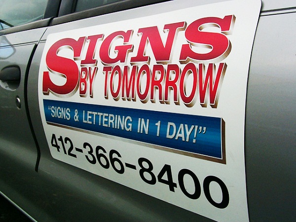 Magnetic Signs - Commercial Vehicle Temporary Lettering Solution - Signs NYC