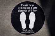 A-Floor-Sticker-For-Social-Distancing