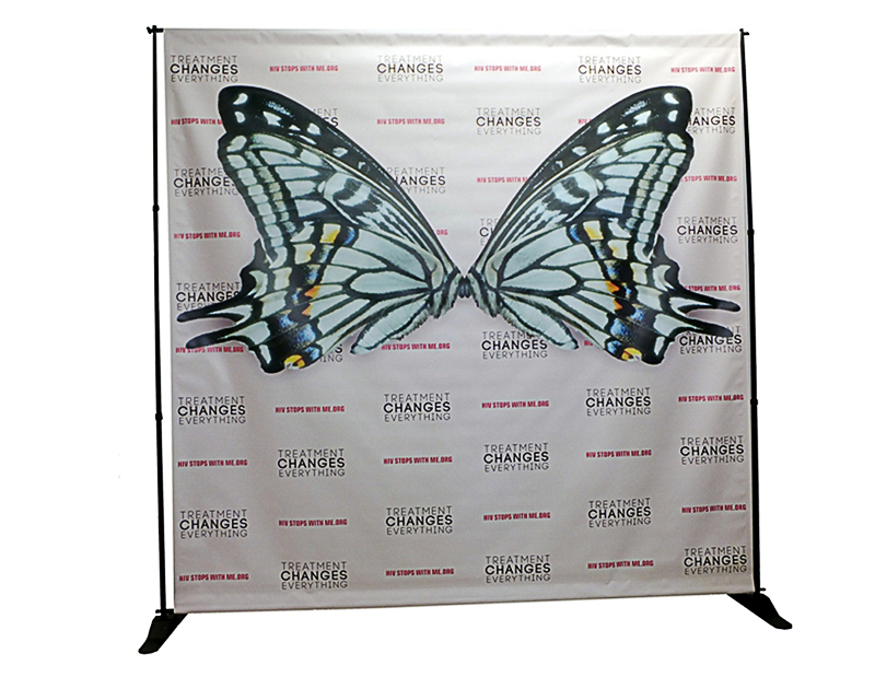 a telescoping banner stand