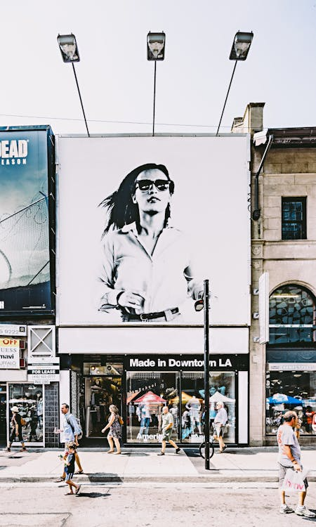 a customized billboard for a shop