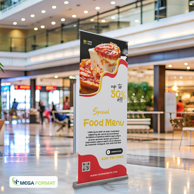a customized retractable banner