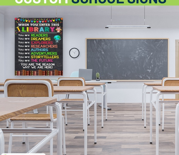 A standard poster up on a classroom wall