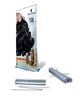 a double sided banner