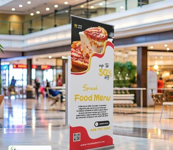 a large retractable banner