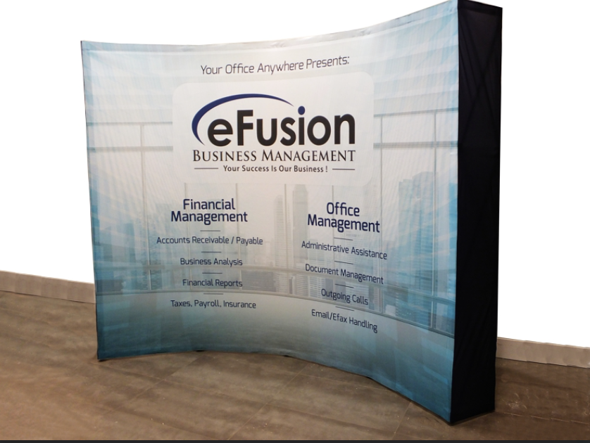 Trade show pop-up by Mega Format Inc.