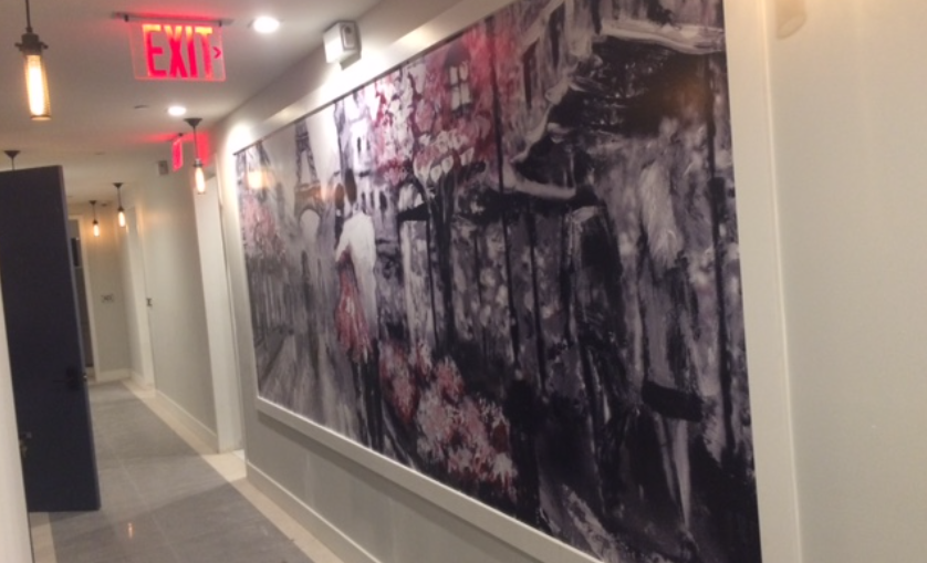 Canvas printing for corporate offices.