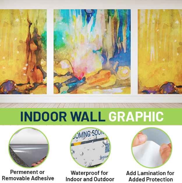Indoor wall graphic sample by Mega Format Inc.
