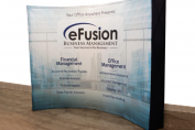 Trade show pop-up display printing by Mega Format Inc.