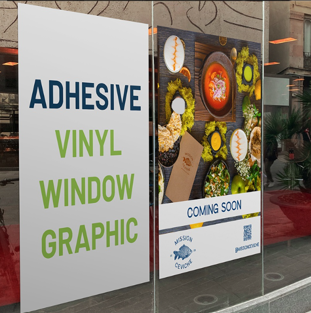 Adhesive vinyl printing in NYC.
