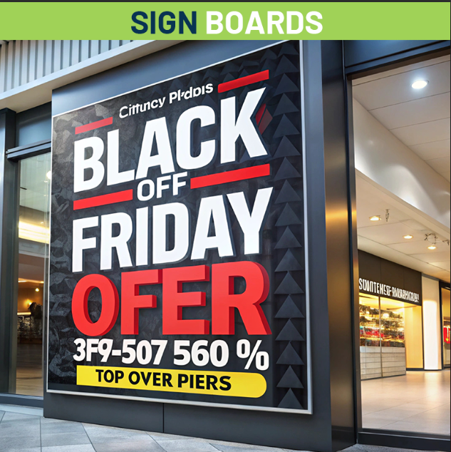 Sale promotion on adhesive vinyl.