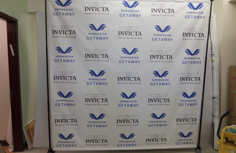 an event step and repeat backdrop