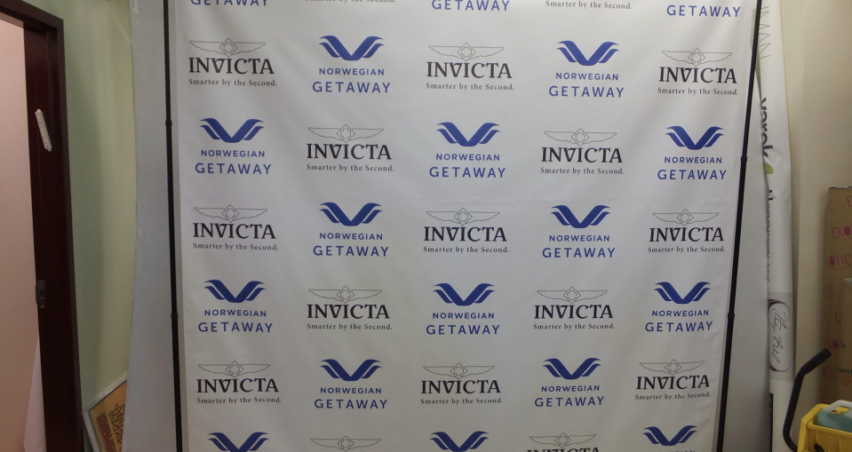 an event step and repeat backdrop