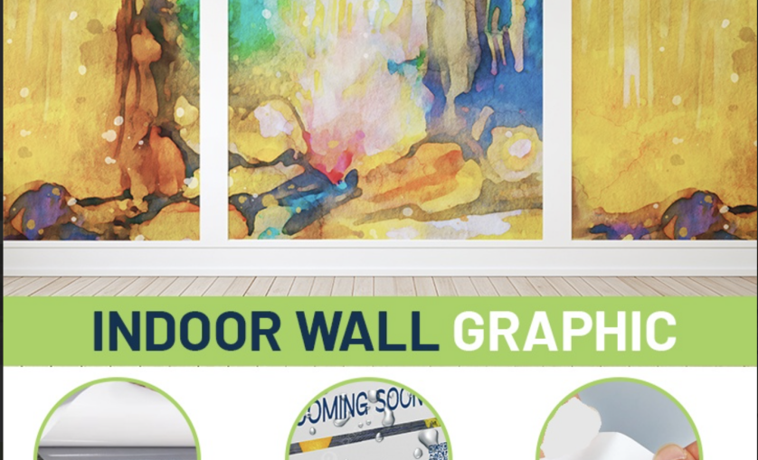 a wall graphic