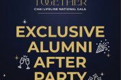A campus event poster