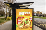 a backlit menu board