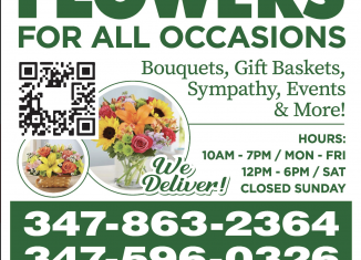 vinyl flower store signage