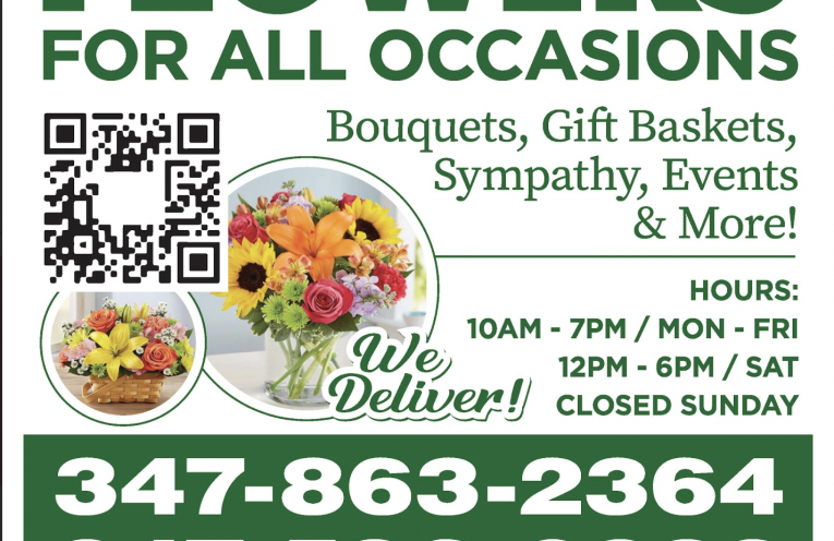 vinyl flower store signage