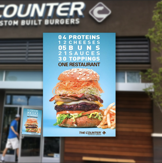a storefront with branding