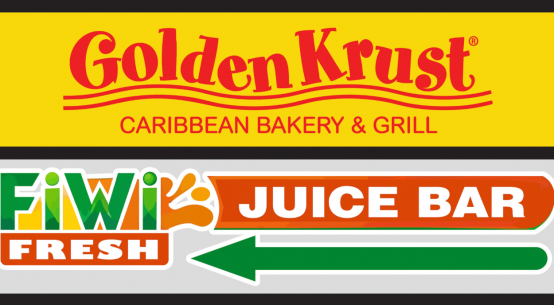 A grand opening banner