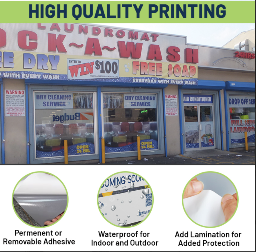 retail window advertising display