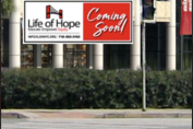 an outdoor vinyl banner