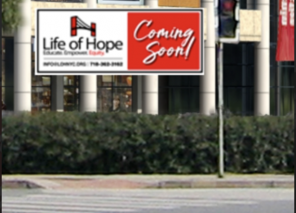 an outdoor vinyl banner