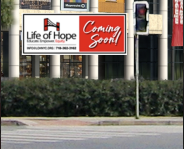 an outdoor vinyl banner