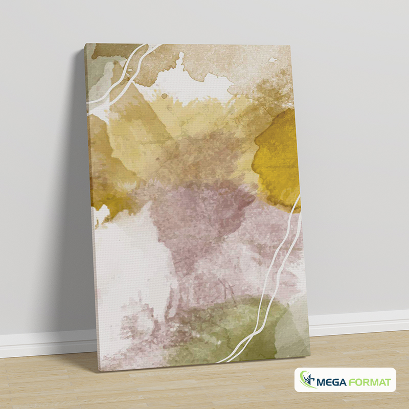 Canvas printing material and finishing options available for custom artwork